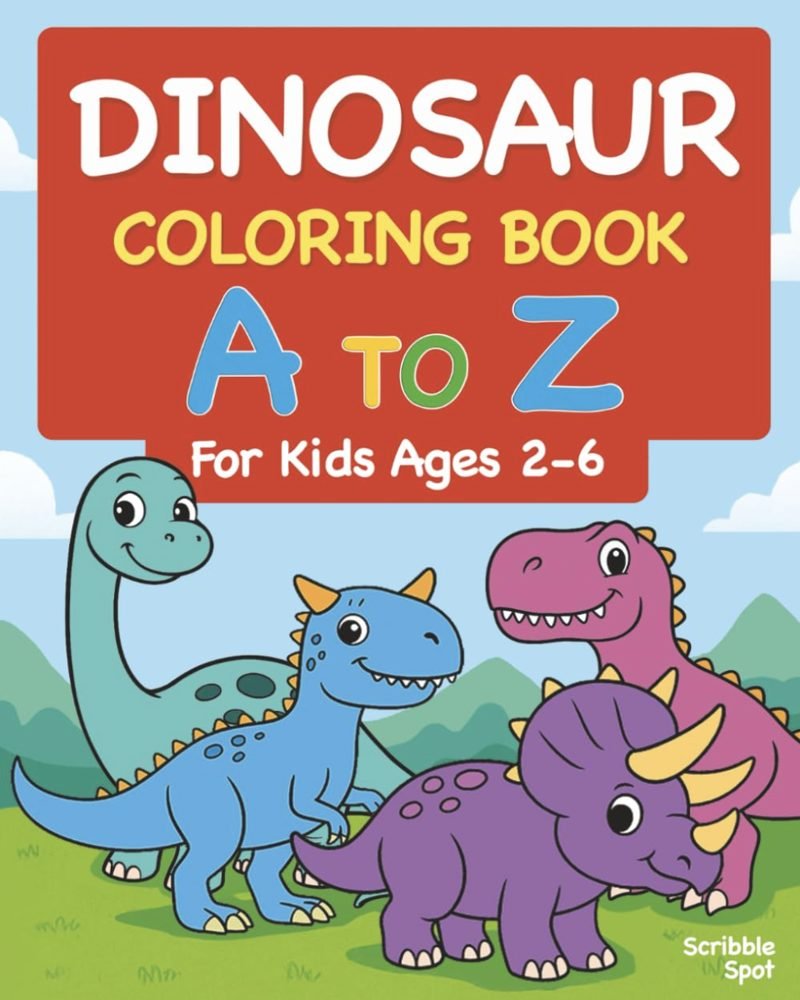 Dinosaur A to Z coloring book