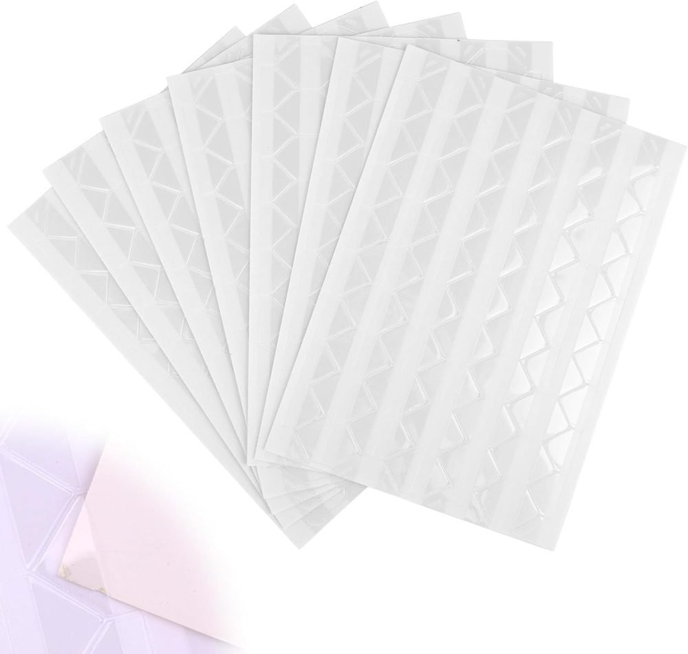Clear self-adhesive photo corners